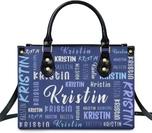 Custom Handbag for Women - Leather Tote Bag with Name, Photo for Mom, Teacher - Fashion Gifts for Birthday, Wedding