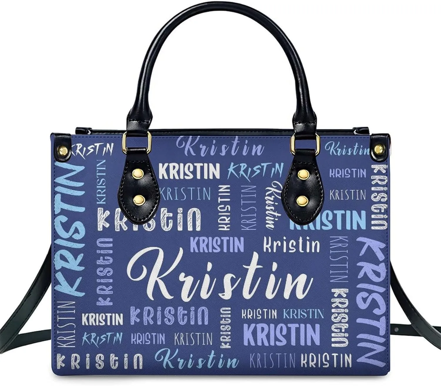 Custom Handbag for Women - Leather Tote Bag with Name, Photo for Mom, Teacher - Fashion Gifts for Birthday, Wedding