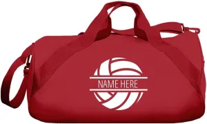 CUSTOMIZED GIRL Custom Volleyball Bag - Personalized Gym Duffle For Women - Red