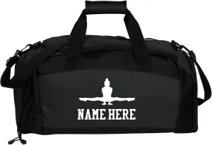 CUSTOMIZED GIRL Gym Duffel Bag Gymnastics Bag - Custom Name Gymnastics Bags Duffel Bag Gym - Personalized Gymnastics Duffel Bag for Kids Ideal for Practice and Competitions