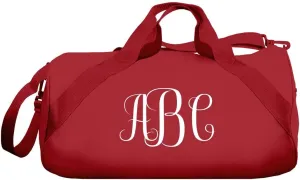 Customized Girl Personalized Monogram Cheer Bags: Barrel Duffel Bag