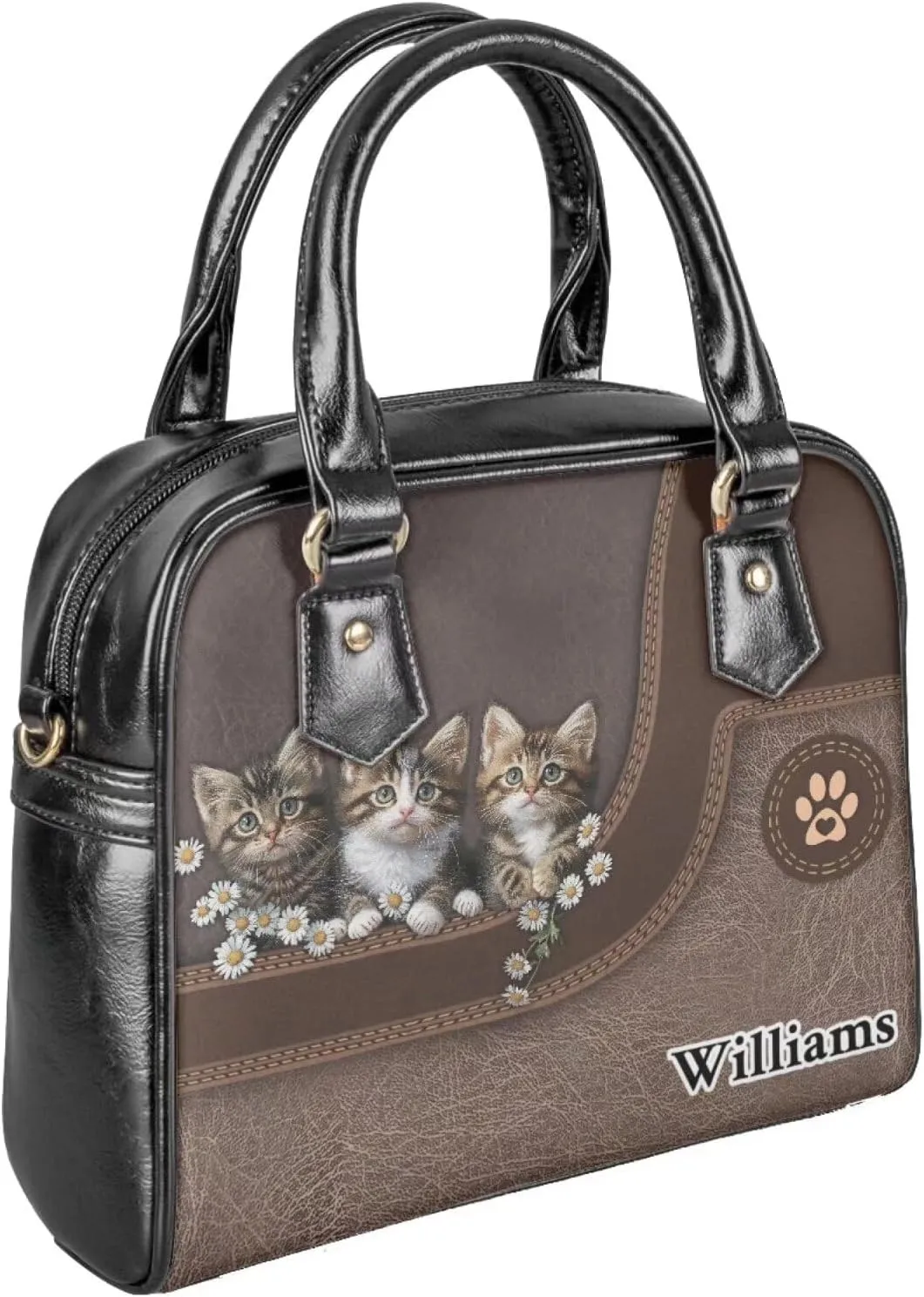 Customized Satchel Purses and Handbags Personalized Name Purse Tote Bag Womens Satchel Handbag