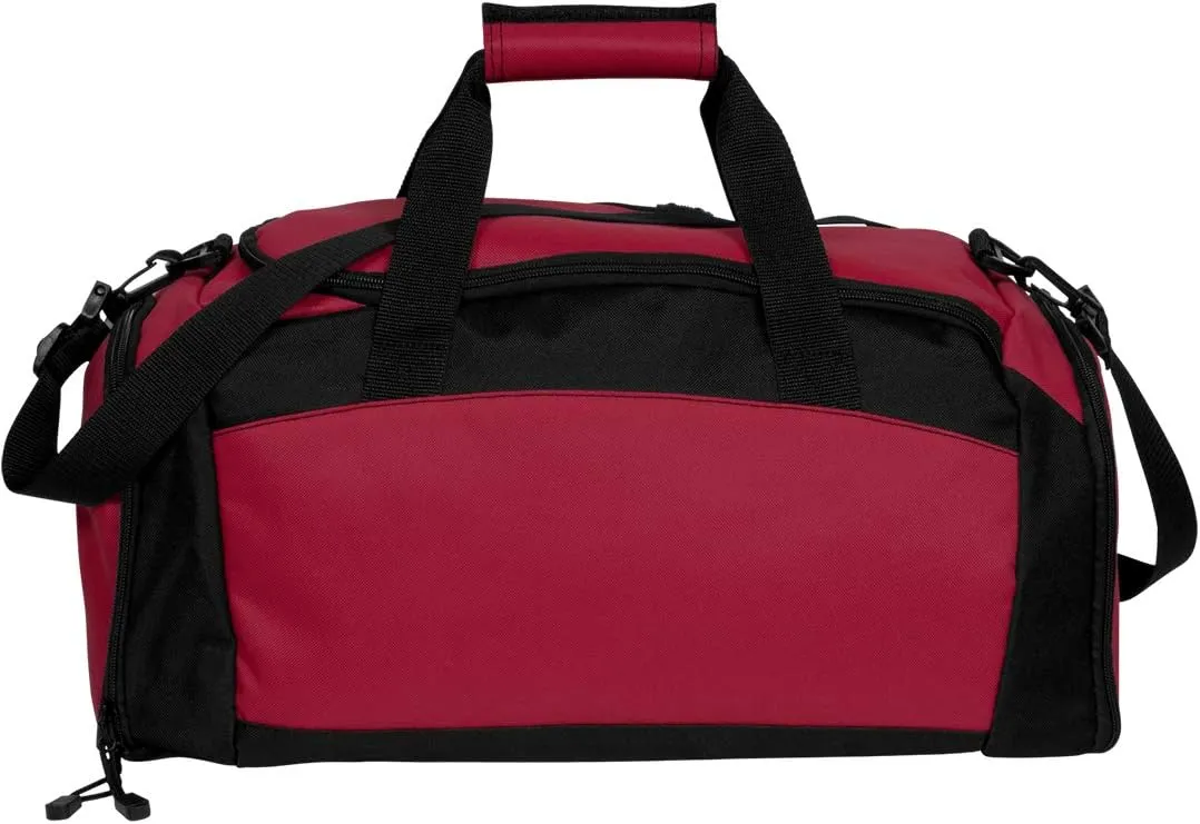 CustomizedGirl Cross Country Personalized Duffle Bag - Personalized Travel Bag with Front & Side Zippered Pocket, Custom Duffle Bag Name with Separate Side Pouch, Sports Duffle Bag for Kids & Adults