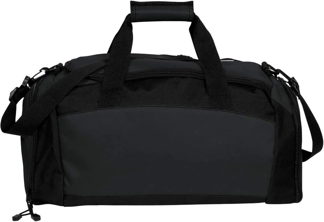 CustomizedGirl Cross Country Personalized Duffle Bag - Personalized Travel Bag with Front & Side Zippered Pocket, Custom Duffle Bag Name with Separate Side Pouch, Sports Duffle Bag for Kids & Adults