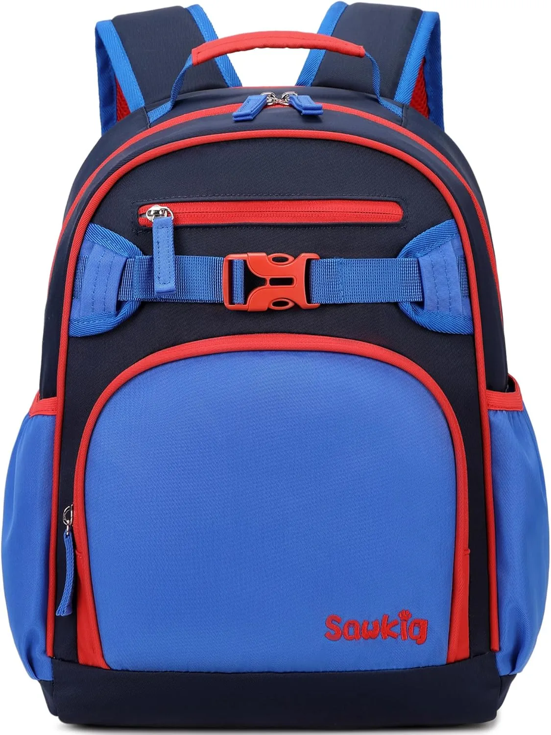 Cute Kids Backpack for Boys Kindergarten Lightweight Bookbag for School Kid 4-6 (Navy Blue Black)