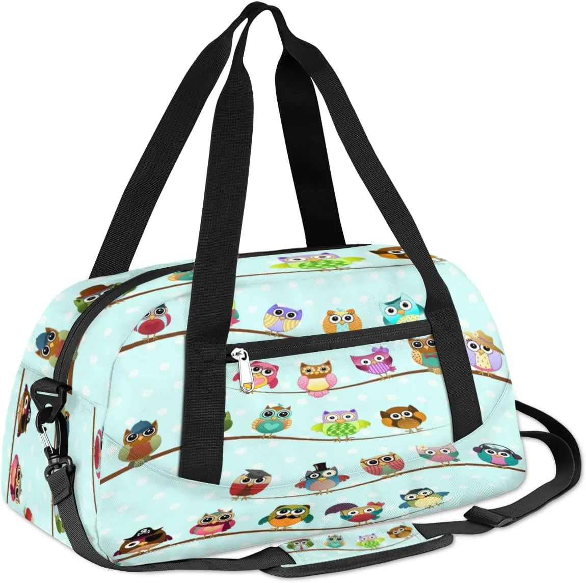 Cute Twig Owl Gym Bag, Duffle Bag, Weekender Bag, Duffel Bag, Overnight Bag, Travel Duffel Bag, Dance Bag, Tote Bag, Beach Bag, Pool Bag, Gym Duffle Bag, Carry on Bag