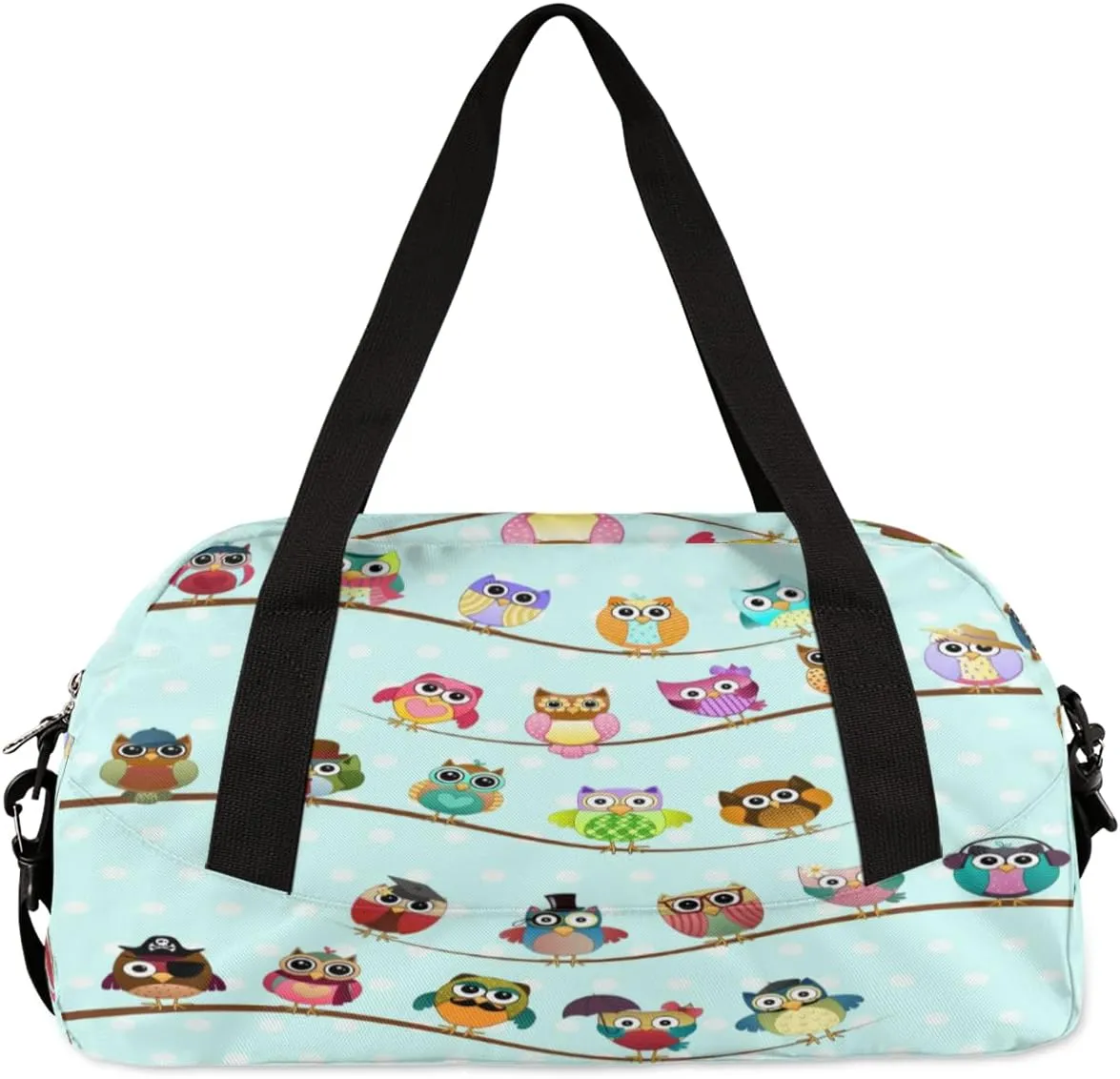 Cute Twig Owl Gym Bag, Duffle Bag, Weekender Bag, Duffel Bag, Overnight Bag, Travel Duffel Bag, Dance Bag, Tote Bag, Beach Bag, Pool Bag, Gym Duffle Bag, Carry on Bag