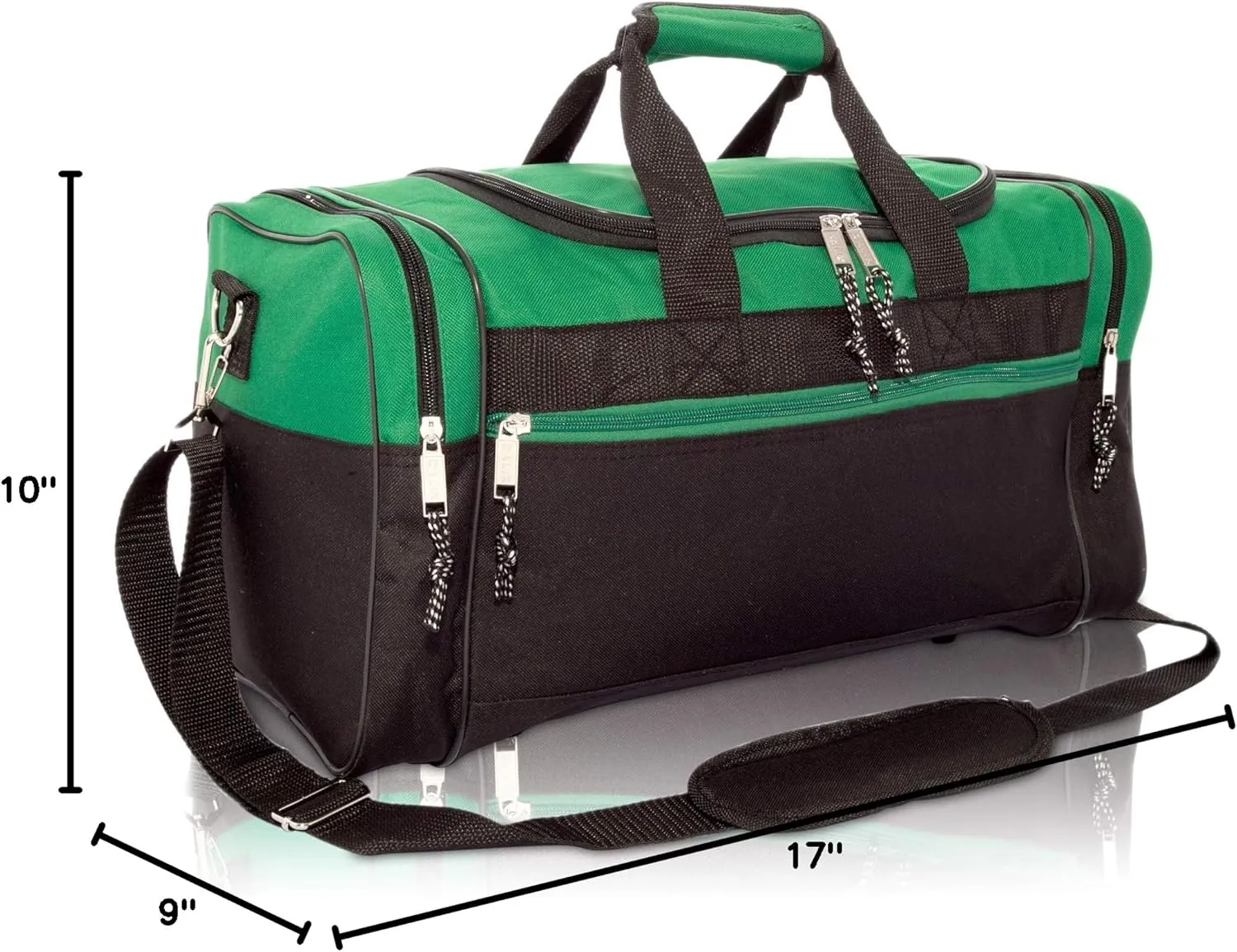 DALIX 17" Blank Duffle Bag Duffel Bag Travel Size Sports Durable Gym Bag