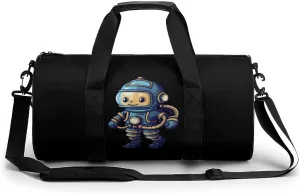 Deep Sea Diver Sports Gym Bag Durable Workout Bags Travel Duffel Bags Yoga Exercise Bag for Women Men
