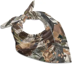 Deer Camouflage Hunting Fashion Neck Scarf Head Kerchief Hair Wrap Bandana Headscarf for Women Handbags