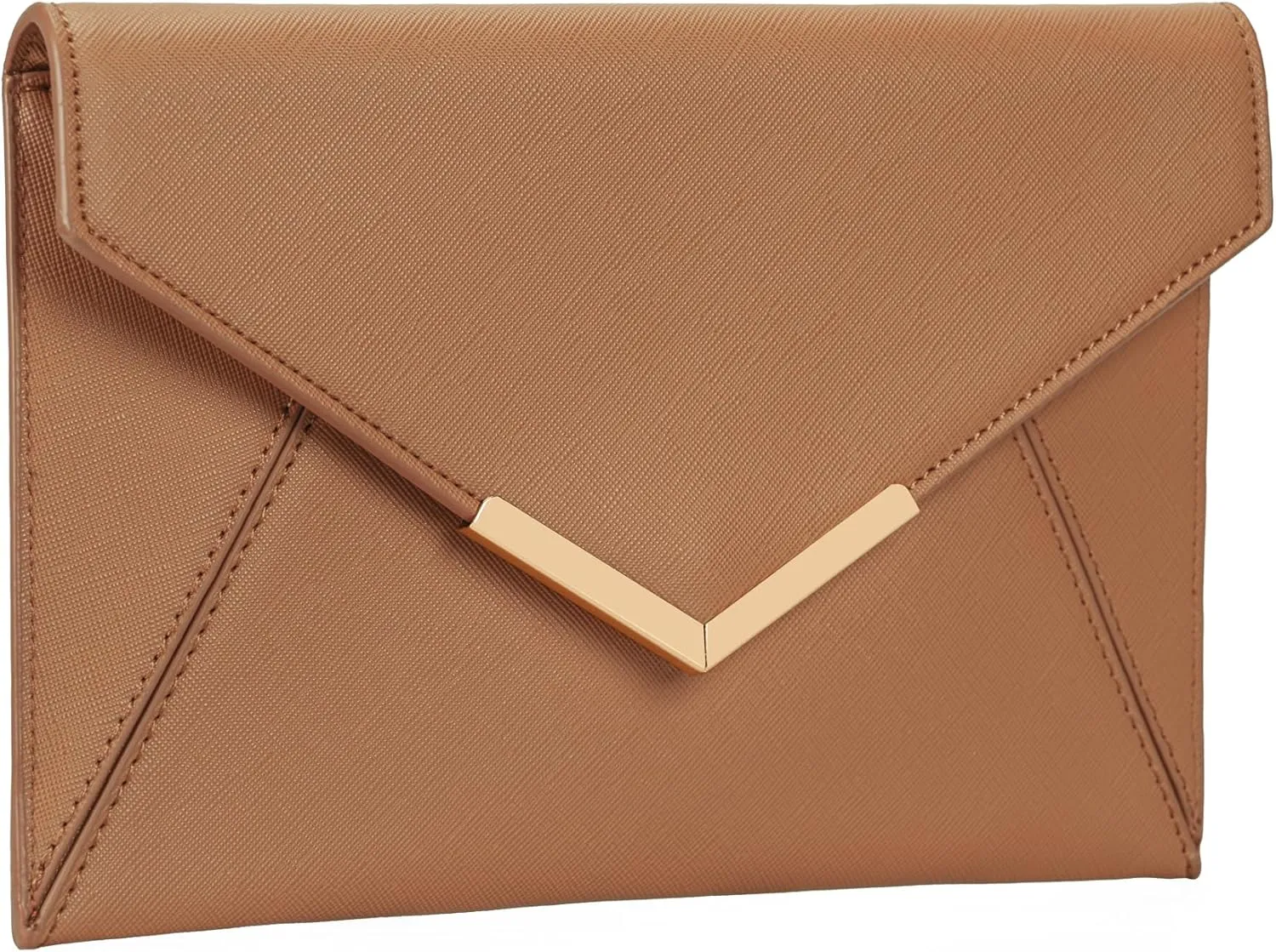Dexmay Women Envelope Clutch Handbag Medium Saffiano Leather Foldover Clutch Purse