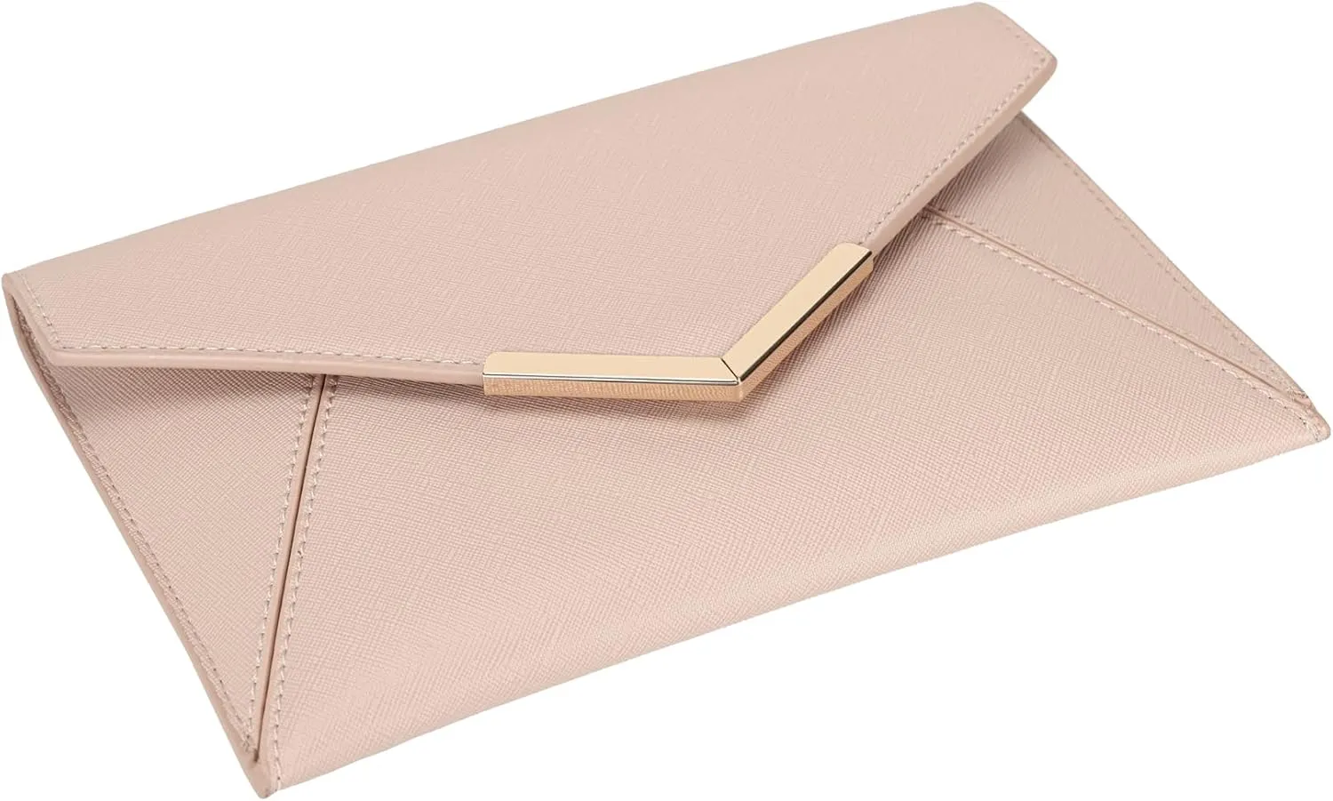 Dexmay Women Envelope Clutch Handbag Medium Saffiano Leather Foldover Clutch Purse