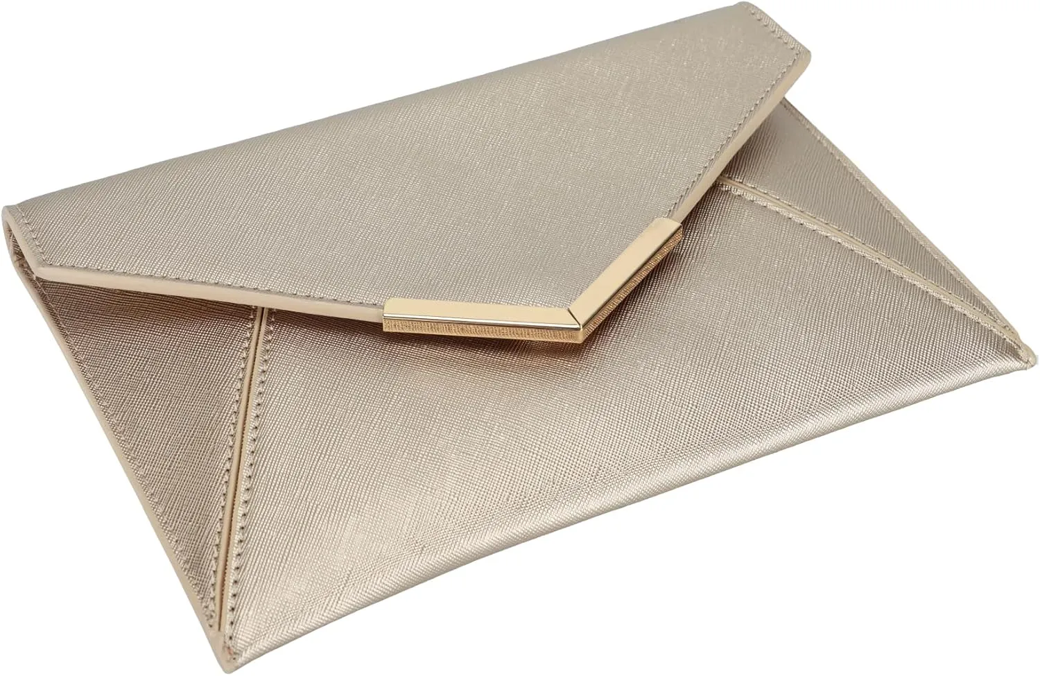Dexmay Women Envelope Clutch Handbag Medium Saffiano Leather Foldover Clutch Purse