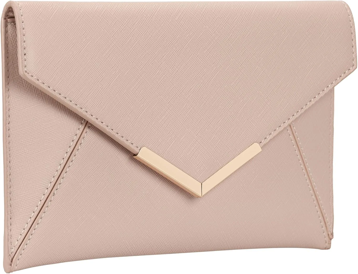 Dexmay Women Envelope Clutch Handbag Medium Saffiano Leather Foldover Clutch Purse
