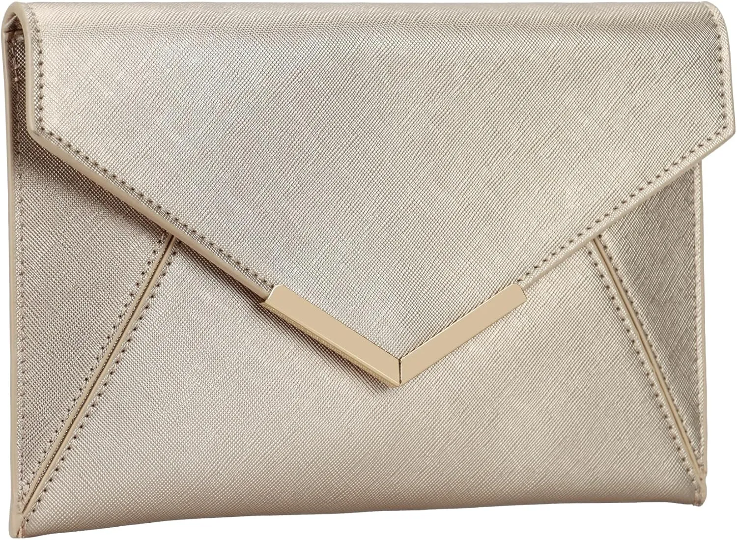 Dexmay Women Envelope Clutch Handbag Medium Saffiano Leather Foldover Clutch Purse