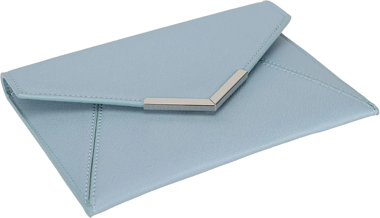 Dexmay Women Envelope Clutch Handbag Medium Saffiano Leather Foldover Clutch Purse