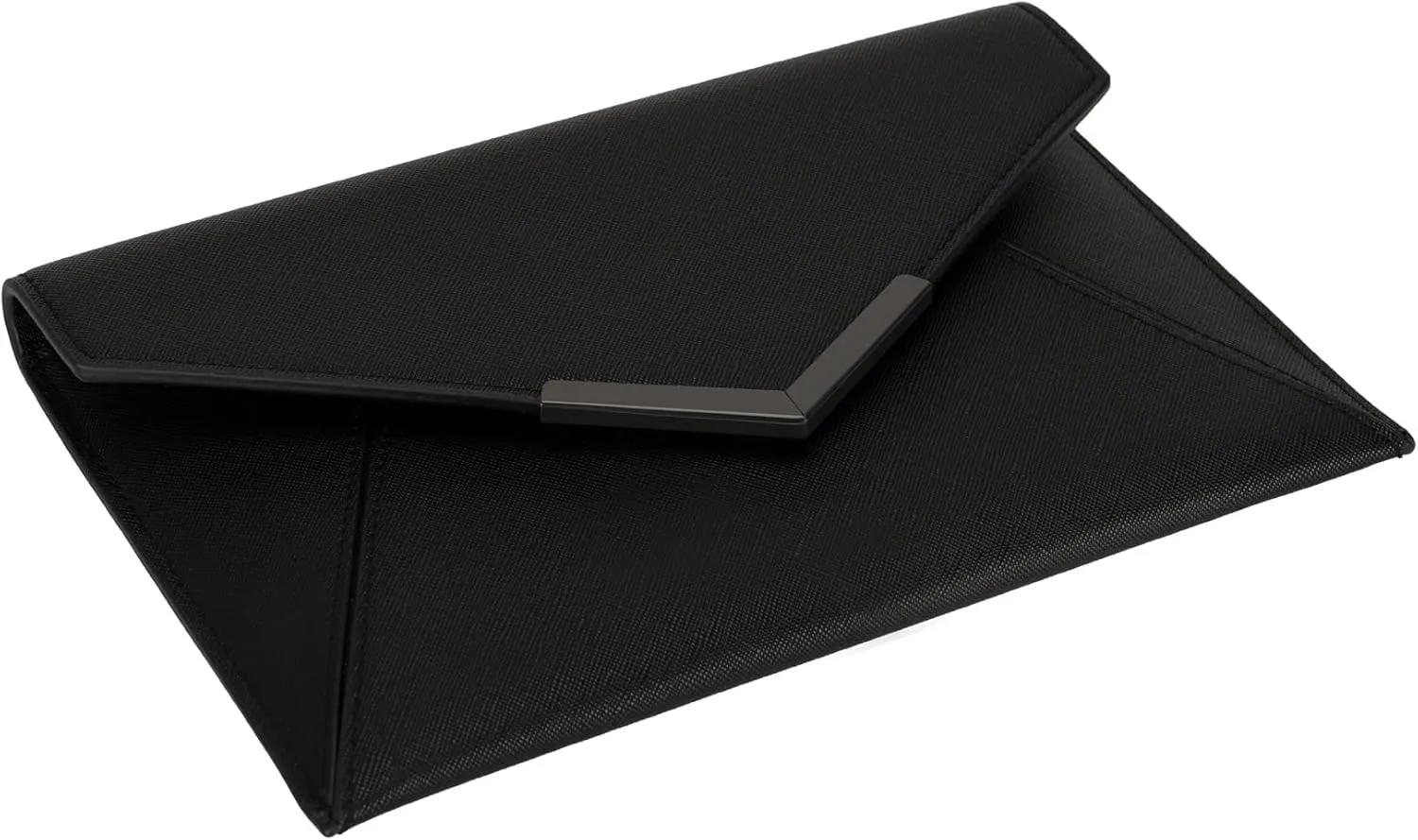 Dexmay Women Envelope Clutch Handbag Medium Saffiano Leather Foldover Clutch Purse