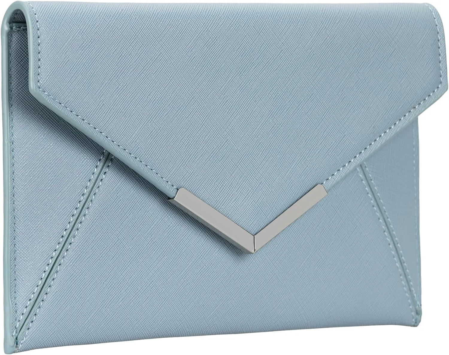 Dexmay Women Envelope Clutch Handbag Medium Saffiano Leather Foldover Clutch Purse