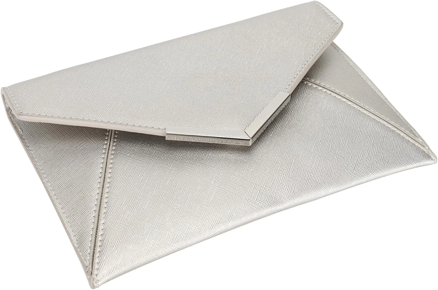 Dexmay Women Envelope Clutch Handbag Medium Saffiano Leather Foldover Clutch Purse