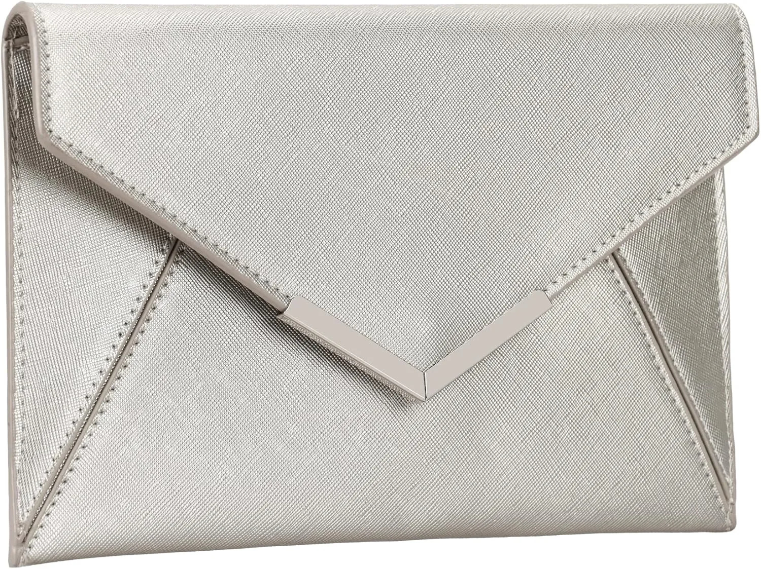 Dexmay Women Envelope Clutch Handbag Medium Saffiano Leather Foldover Clutch Purse