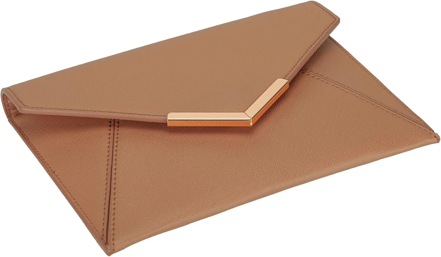 Dexmay Women Envelope Clutch Handbag Medium Saffiano Leather Foldover Clutch Purse