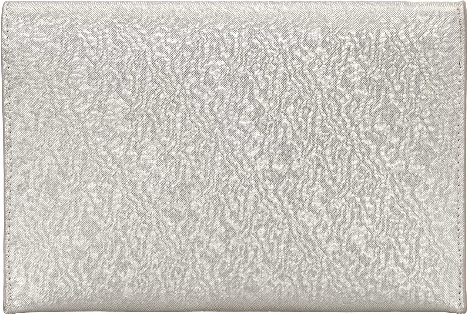 Dexmay Women Envelope Clutch Handbag Medium Saffiano Leather Foldover Clutch Purse