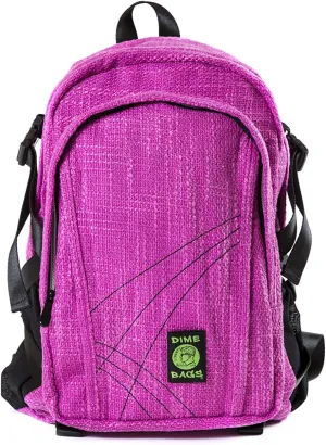 DIME BAGS - Classic Backpack - Backpack for All Genders - Includes & Airtight (Hemp Material, Magenta)