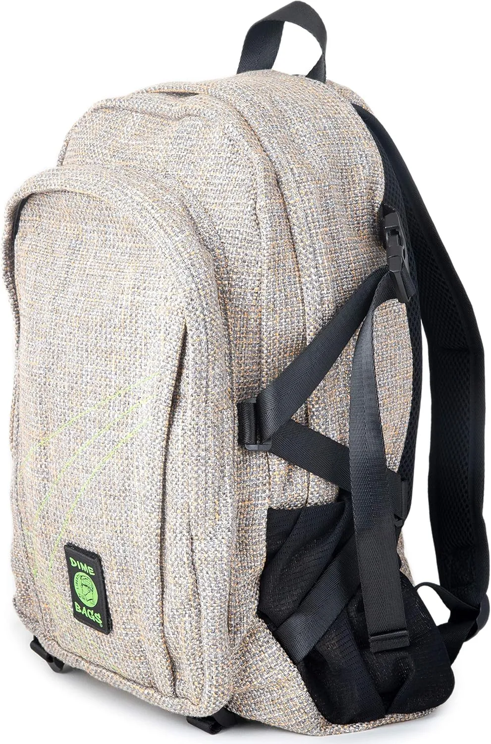 DIME BAGS - Classic Backpack - Backpack for All Genders - Includes & Airtight (Hemp Material, Sand)