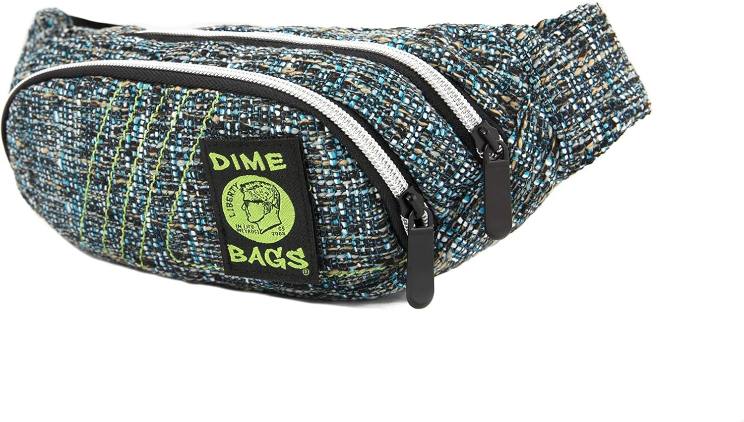 Dime Bags - Fanny Pack, Hemp Waist Bag with Spacious Storage and Adjustable Strap ()