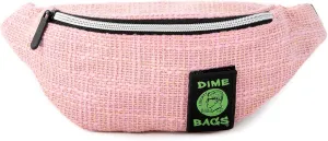 Dime Bags Hemp Waist Pack - Small Hipster Fanny Pack with Adjustable Strap (Pink)