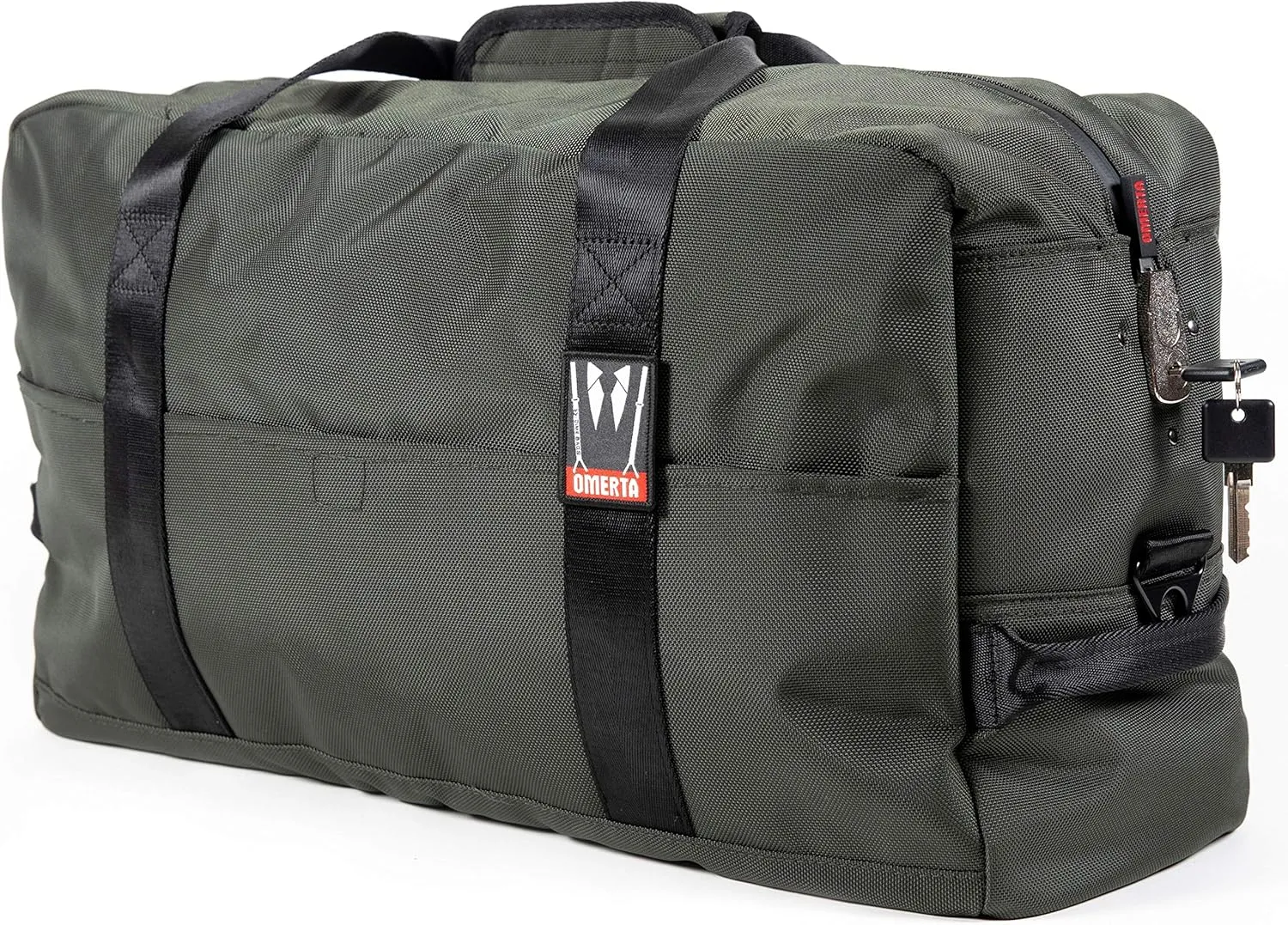 Dime Bags Omerta Associate Duffle Bag | Carbon Filter Lockable Zippered Bag with Activated Carbon Technology (Green)