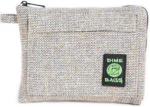 DIME BAGS Padded Pouch – Smell Proof Protective Case with Padded Interior, Durable Hemp-Polyester Fabric, Heavy-Duty Zippers & Interchangeable Patch, Travel & Storage for Fragile Items