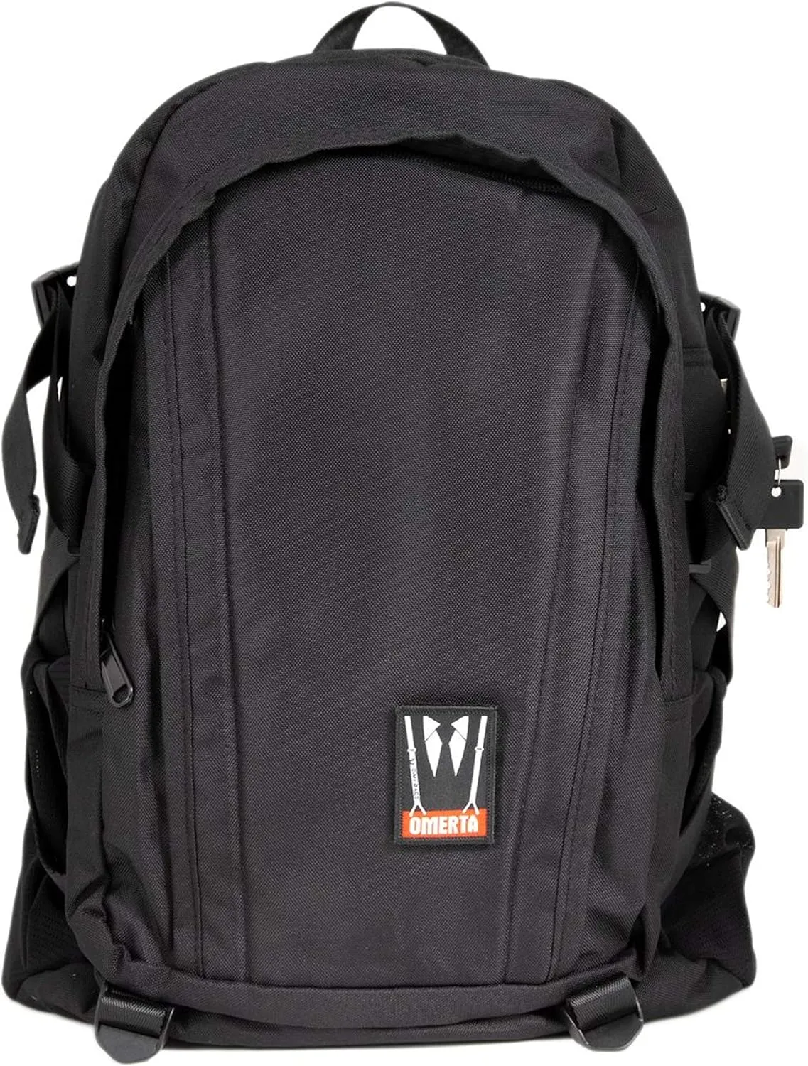 Dime Bags - The Transporter Backpack - Water-Resistant Polyester Exterior, Built-in Lock, Lightly Padded, Commuter Backpack, Cotton Interior, Padded Shoulder Straps (Black)