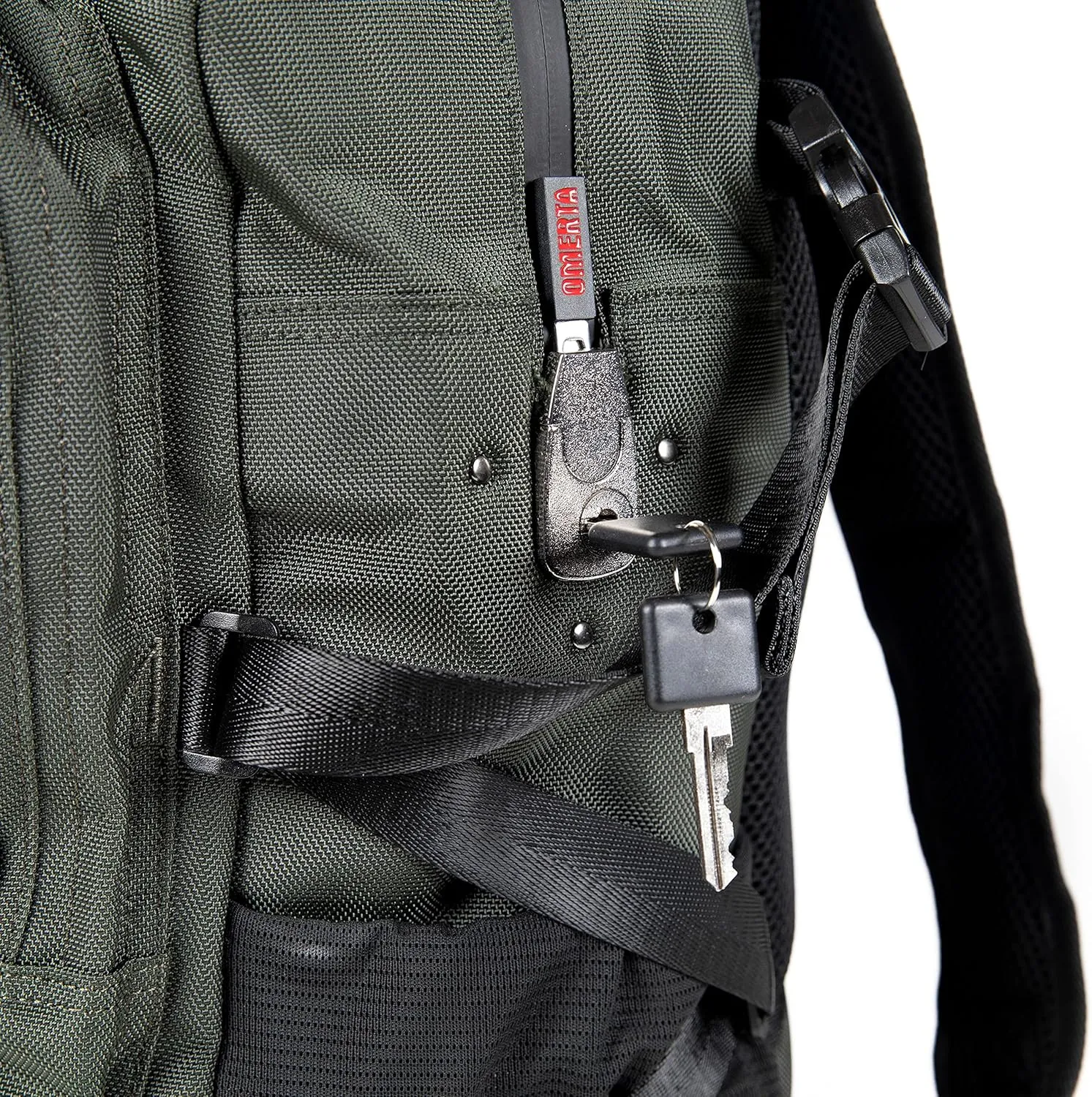 DIME BAGS - Transporter Backpack - Carbon Filter Lined Bag with Heavy-Duty Lock (Green)