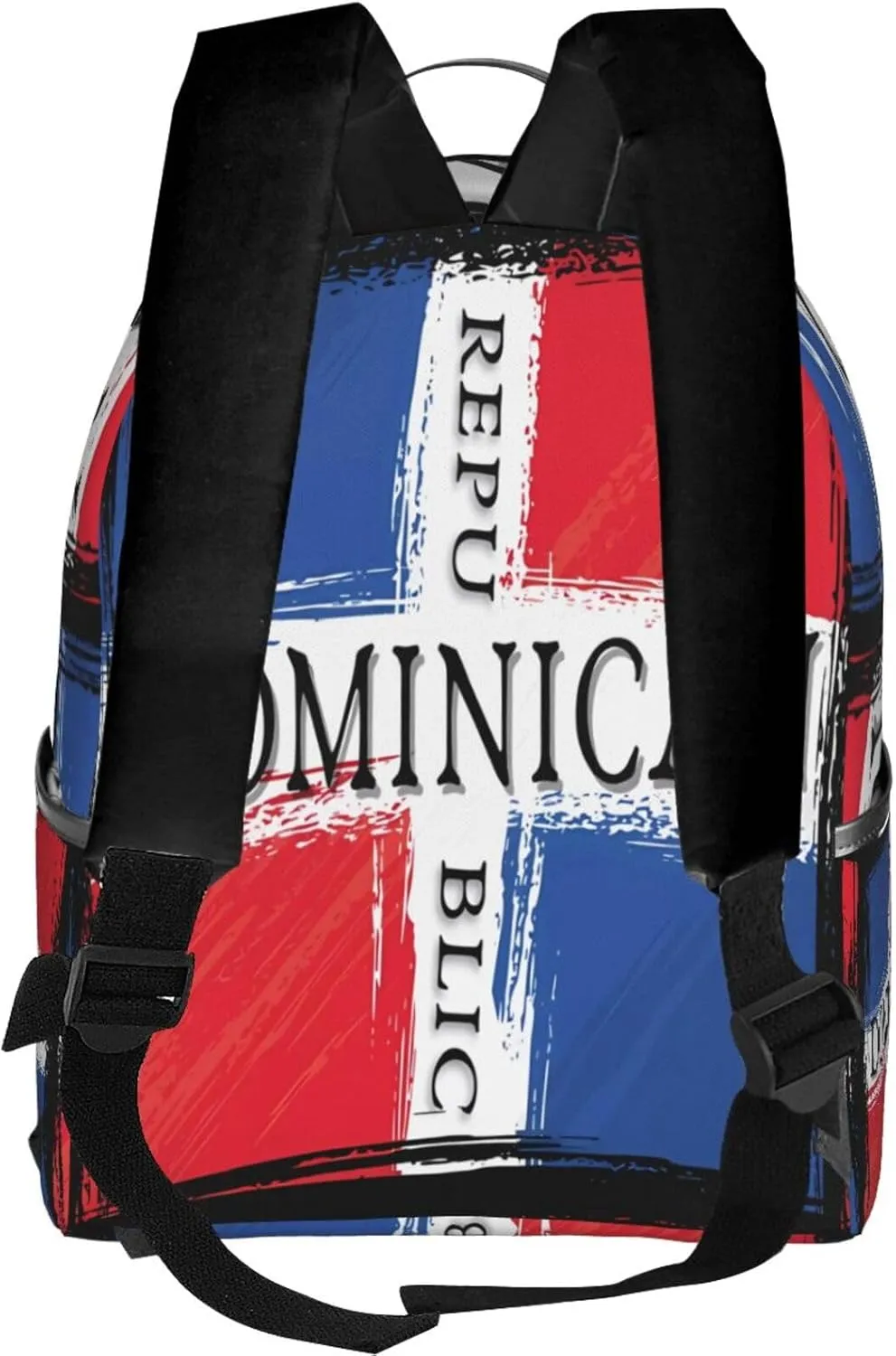 Dominican Republic Flag Casual Backpacks Laptop Backpack Carry-on Daypack Sports Travel Rucksack Lightweight Working Bag for Outdoor Hiking Cycling Walking