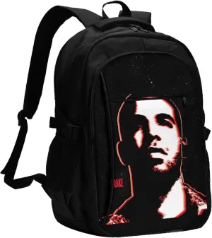 Drakes Travel Fashion Laptop Backpack with USB Charging Port Business Work Backpacks Computer Bag for Men and Women