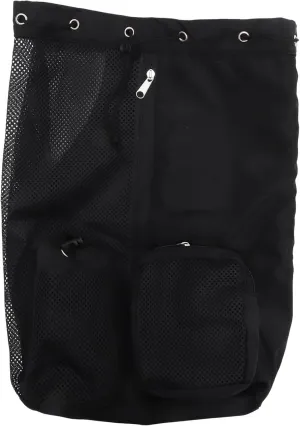 Drawstring Sports Bag Gym Drawstring Backpack Mesh Pouch Nylon Material Easy to Clean Maintain