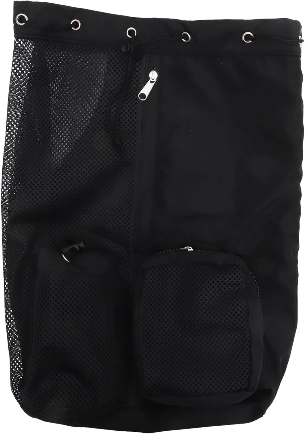Drawstring Sports Bag Gym Drawstring Backpack Mesh Pouch Nylon Material Easy to Clean Maintain