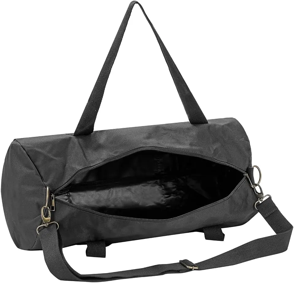 Duffel Bag 20" Luggage Duffle, 44" Long Adjustable Shoulder Strap, Sport Gear Equipment Foldable Drum Bags, Water-Resistant for Gym Fitness Travel Cargo Storage, Black
