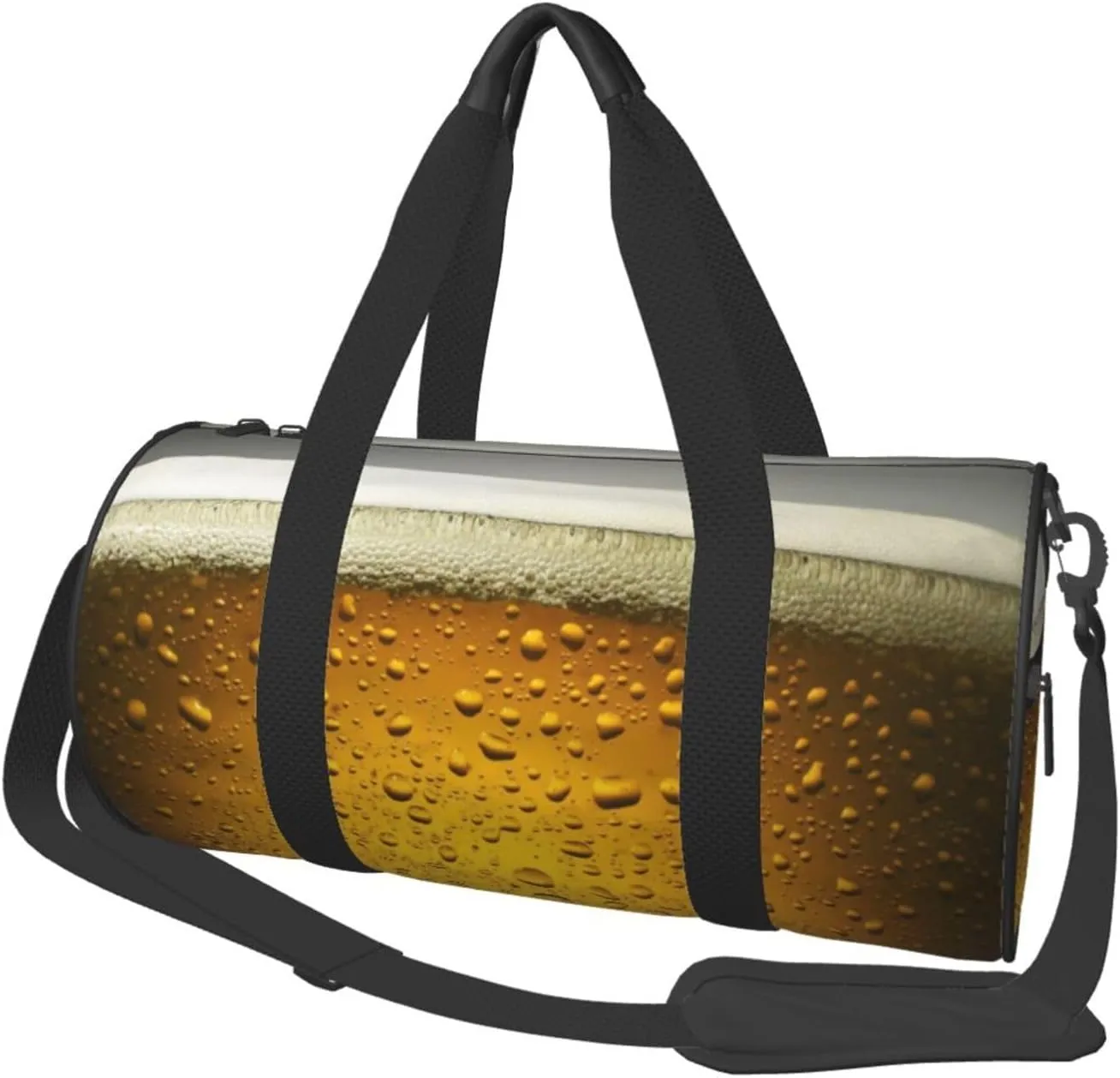 Duffel Bag Beer Wallpaper Round Gym Bag For Men Women Duffle Bag Lightweight For Travel Sports