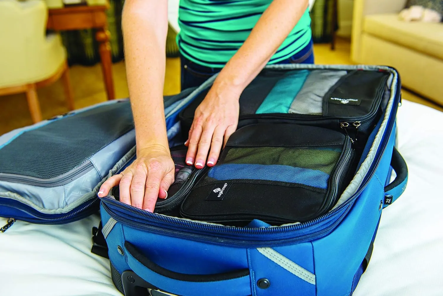 Eagle Creek Pack-It Original Packing Cubes - Durable Organizer Bags for Luggage with Rugged Dual Zippers and Top Grab Handle