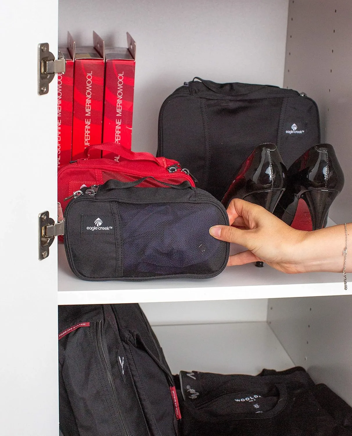 Eagle Creek Pack-It Original Packing Cubes - Durable Organizer Bags for Luggage with Rugged Dual Zippers and Top Grab Handle