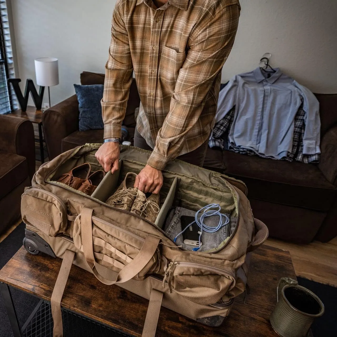 Eberlestock Atlas Duffel - Your Hunting and Travel Companion for Endless Adventure, Gray
