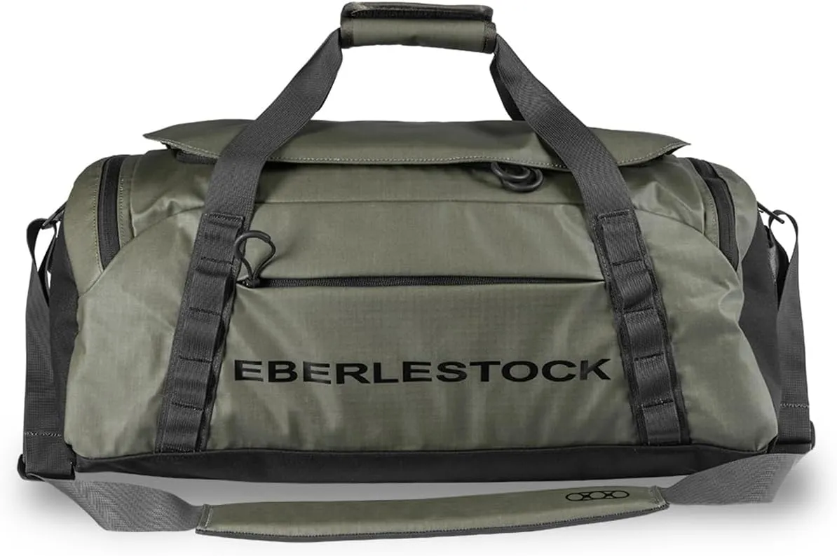 Eberlestock Hyllus Duffel Bag for Men - Durable, Water-Resistant, Small Men's Duffle Bag with Zipper Pockets, Ideal for Travel & Gym, Tactical Gear Bag, Hunting, Fishing, Camping - Military Green, 45L