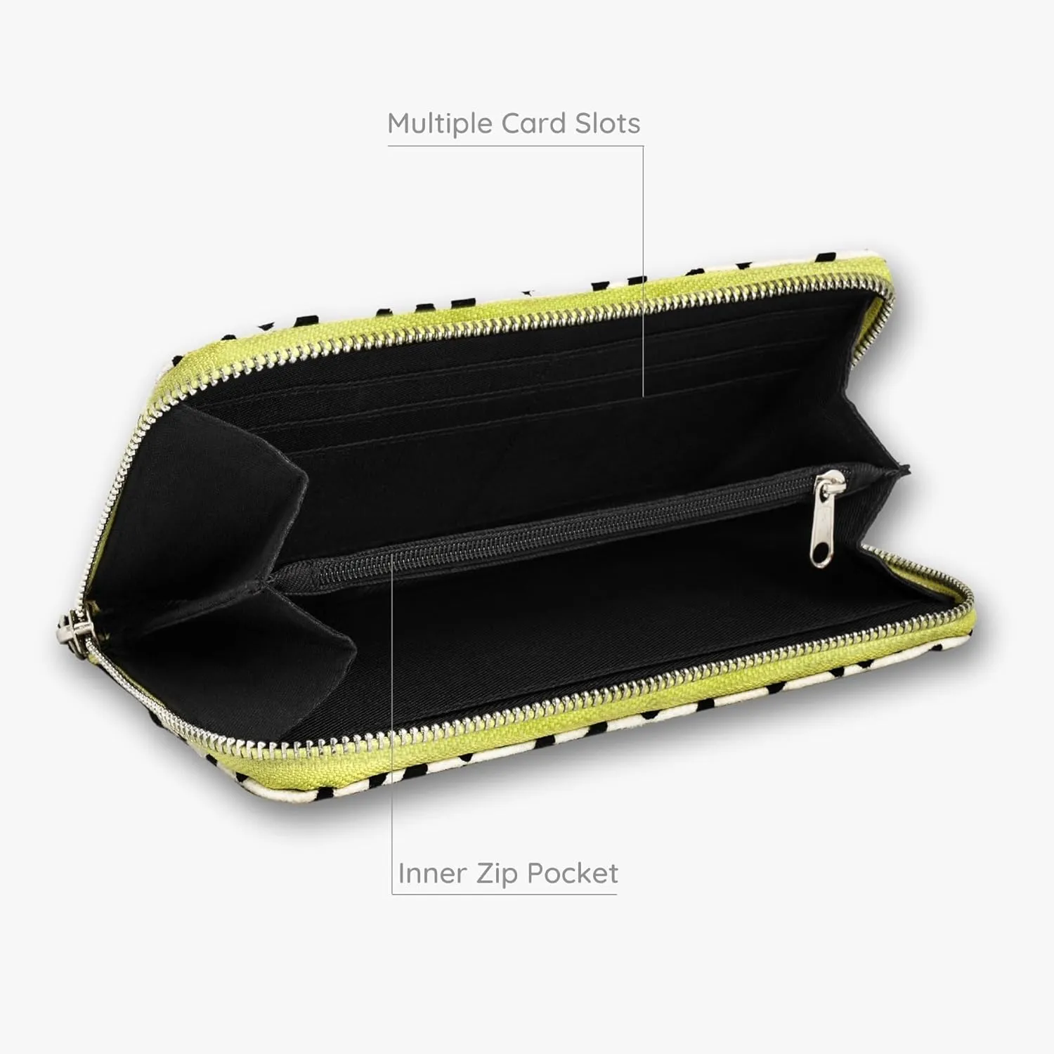 Ecoright Canvas Wallet for Women, Compact Wallet with Passport, Credit Card Holder, Coin Pouch, Women Wallet with Zipper