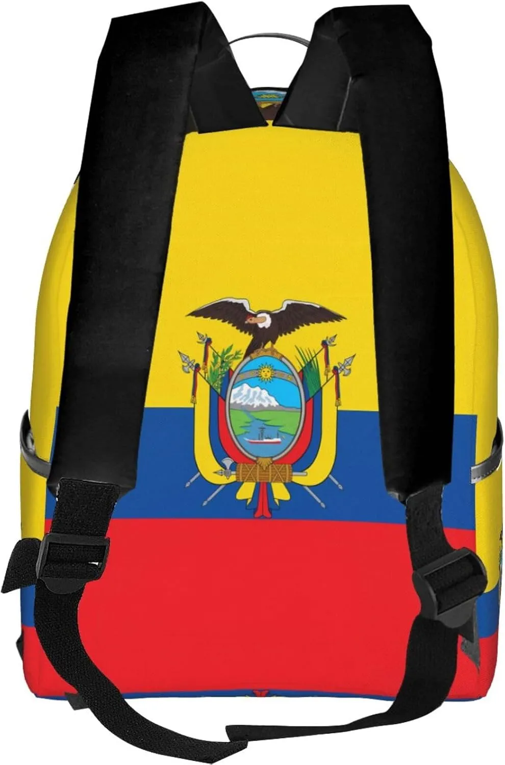 Ecuador Ecuadorian Flag Casual Backpacks Laptop Backpack Carry-on Daypack Sports Travel Rucksack Lightweight Working Bag for Outdoor Hiking Cycling Walking