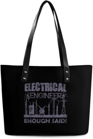 Electrical Engineer Fashion Tote Bag for Women Handbags Large Capacity Shoulder Bags Purses with Zippered