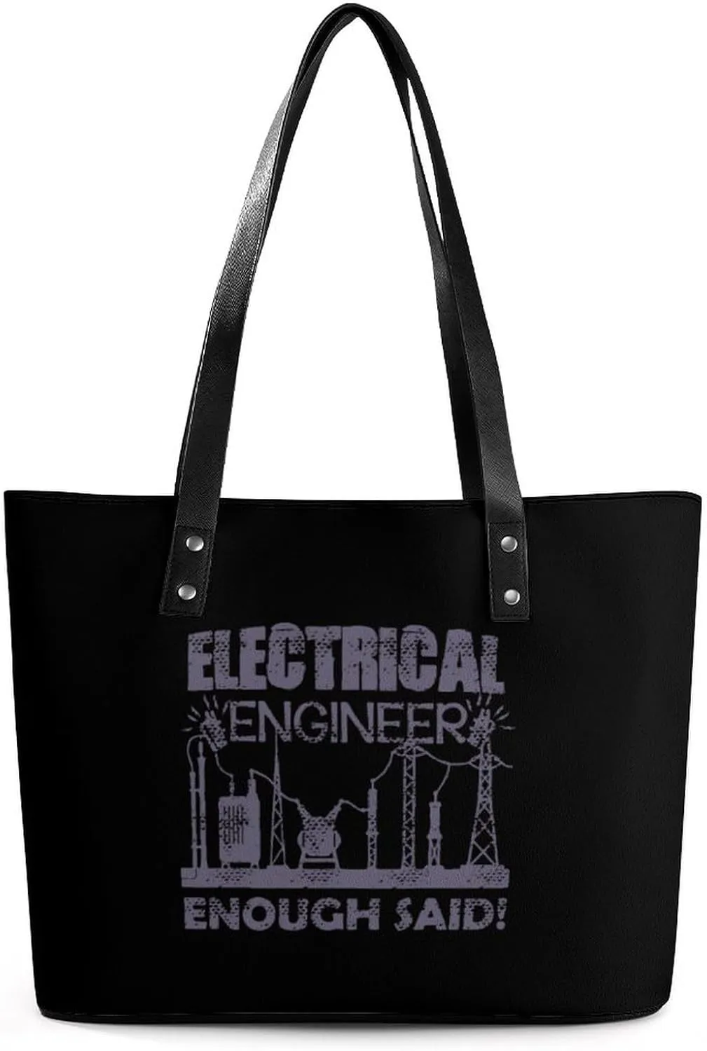 Electrical Engineer Fashion Tote Bag for Women Handbags Large Capacity Shoulder Bags Purses with Zippered