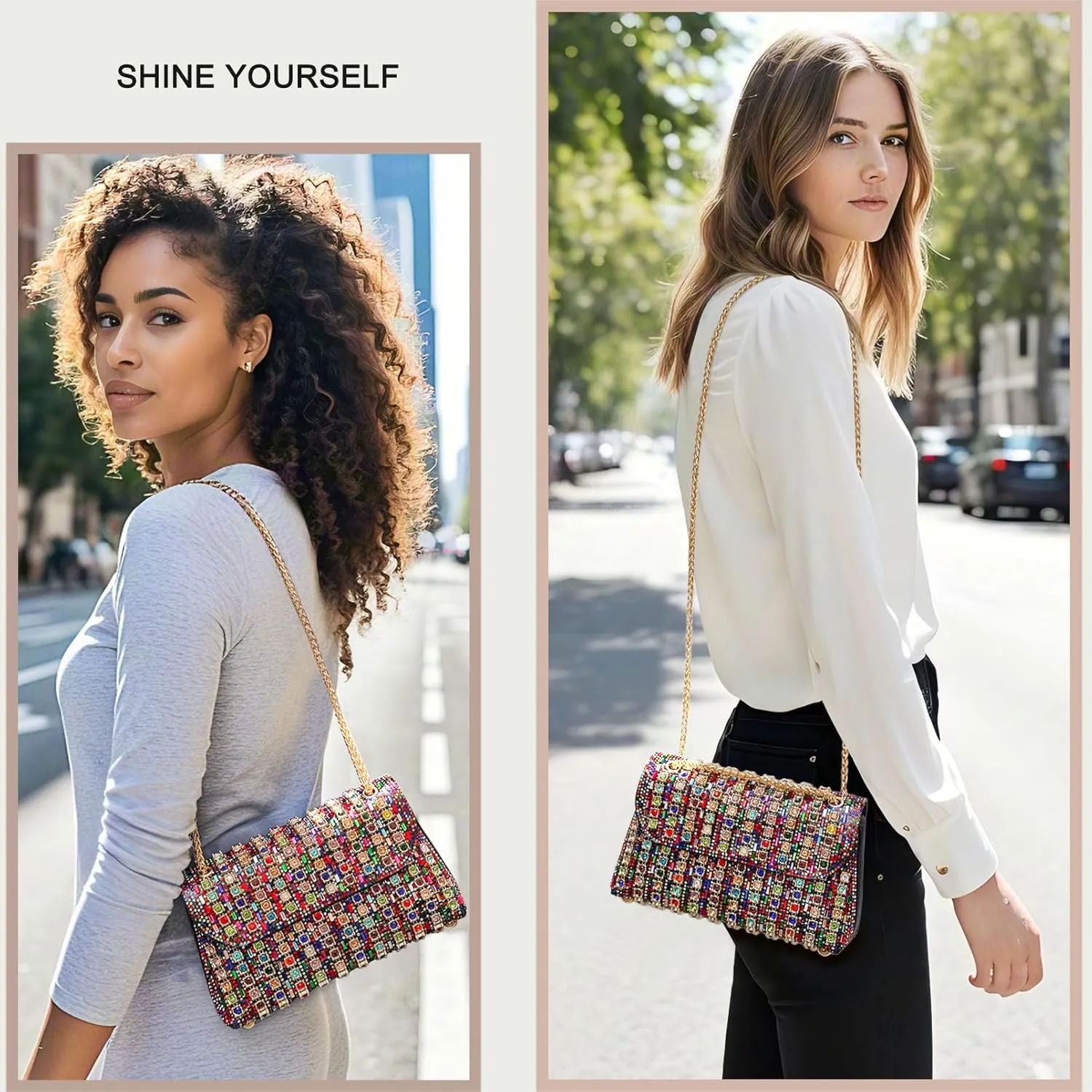 Elegant Evening Purse - Evening Clutch Purse Clutch Handbags for Weddings, Parties & Special Occasions