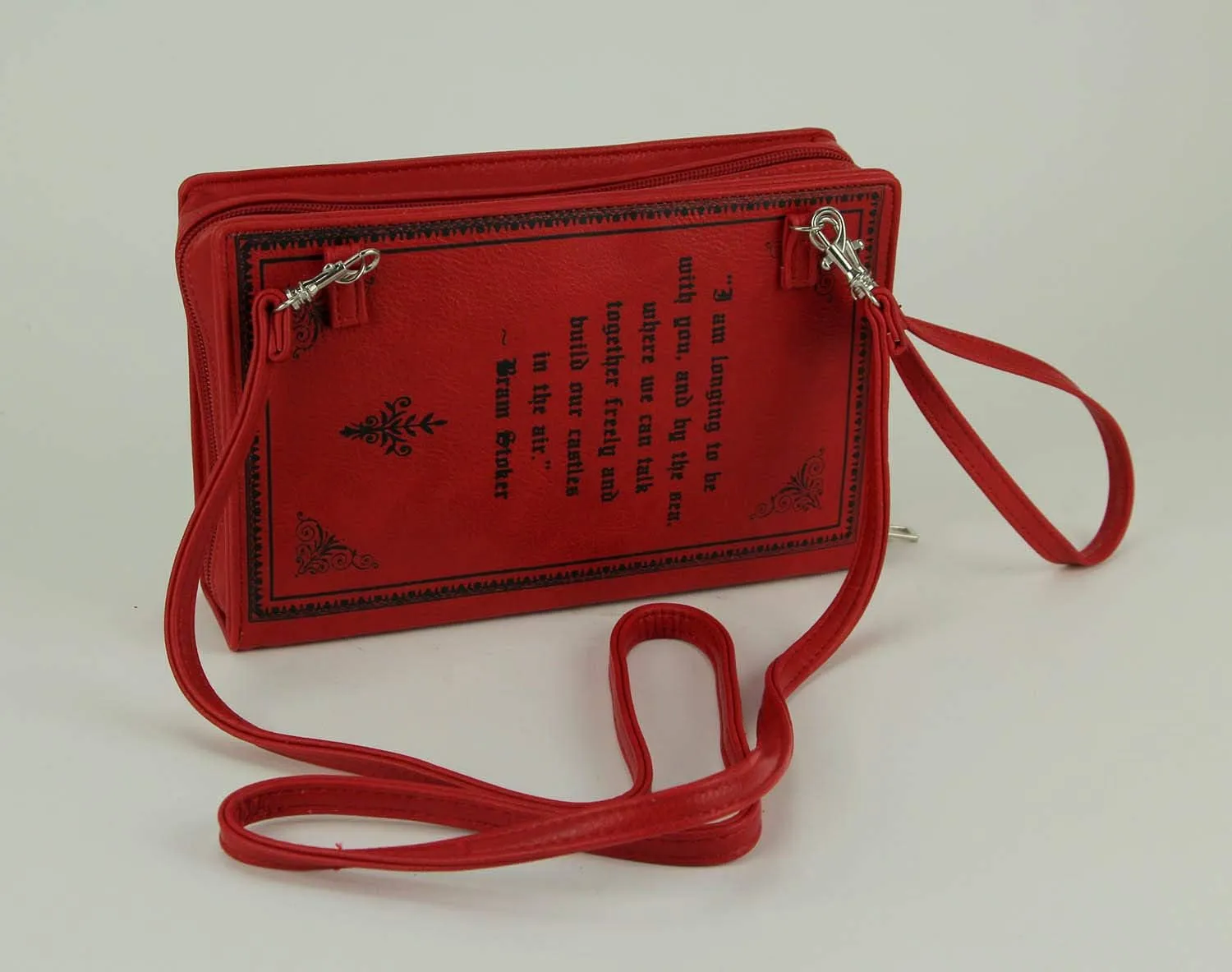 Elegant Literary Novelty Clutch Purse Collection: Book-Shaped Handbags with Crossbody and Wrist Strap Options